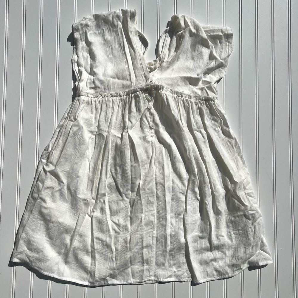 Mustard Seed V-Neck Button Dress